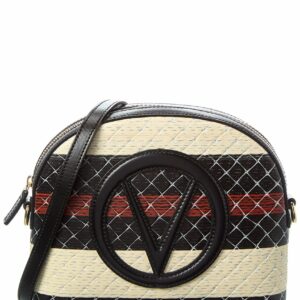Valentino By Mario Valentino Diana Tresse Leather Crossbody ONE SIZE Black