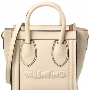 Valentino By Mario Valentino Eva Embossed Leather Tote ONE SIZE White