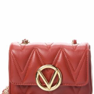 Valentino By Mario Valentino Chu Chu Diamond Leather Crossbody ONE SIZE Red