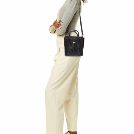 Valentino By Mario Valentino Eva Diamond Leather Tote