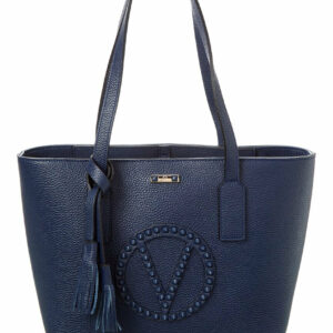 Valentino By Mario Valentino Prince Rock Leather Tote ONE SIZE Blue