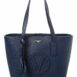 Valentino By Mario Valentino Prince Rock Leather Tote ONE SIZE Blue