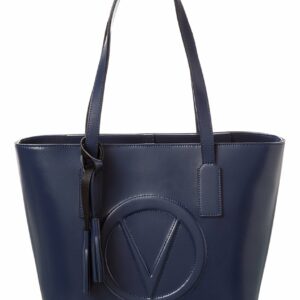 Valentino By Mario Valentino Prince Broderie Leather Tote ONE SIZE Blue
