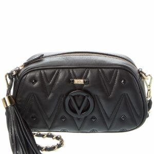 Valentino By Mario Valentino Bella Diamond Leather Crossbody ONE SIZE Black