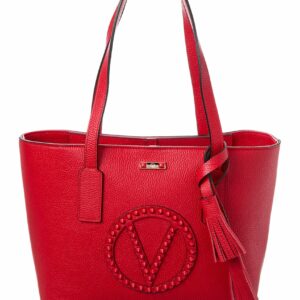 Valentino By Mario Valentino Prince Rock Leather Tote ONE SIZE Red