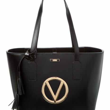 Valentino By Mario Valentino Prince Forever Leather Tote ONE SIZE Black