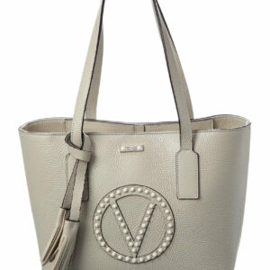 Valentino By Mario Valentino Prince Rock Leather Tote ONE SIZE Grey Multi
