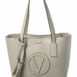 Valentino By Mario Valentino Prince Rock Leather Tote ONE SIZE Grey Multi