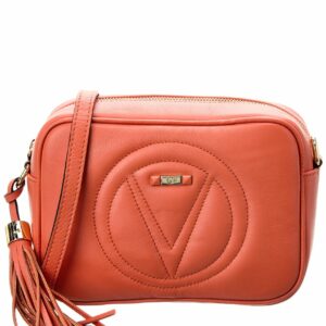 Valentino By Mario Valentino Mia Signature Leather Crossbody ONE SIZE Orange