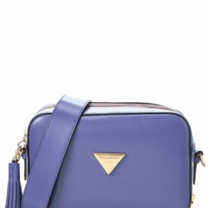 Valentino By Mario Valentino Babette Valent Leather Crossbody ONE SIZE Blue