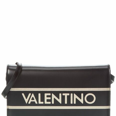 Valentino By Mario Valentino Lena Lavoro Leather Shoulder Bag ONE SIZE Black
