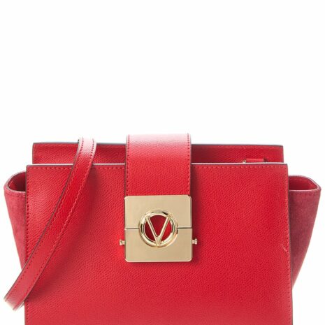 Valentino By Mario Valentino Kiki Leather Shoulder Bag ONE SIZE Red