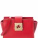 Valentino By Mario Valentino Kiki Leather Shoulder Bag ONE SIZE Red