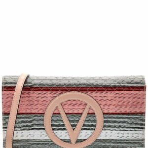 Valentino By Mario Valentino Lena Tresse Leather Shoulder Bag ONE SIZE Pink