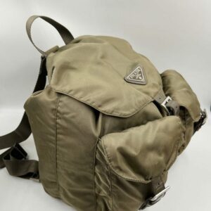 Prada Olive Nylon Backpack