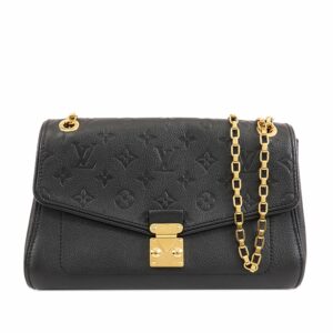 Black LV Monogram Empreinte Saint Germain PM Shoulder Bag
