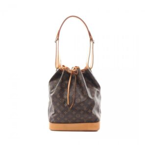 LV Noe Monogram Shoulder Bag PVC Leather Brown