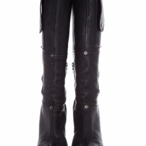 Prada Black Leather Boots SZ 40