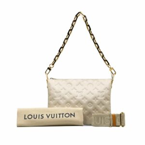 LV Coussin PM White Monogram Empreinte