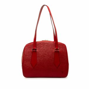 Red LV Epi Voltaire Shoulder Bag