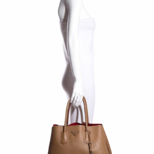 Prada Camel Leather Tote