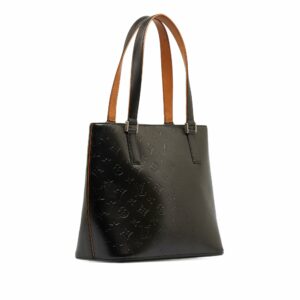 Black LV Monogram Mat Stockton Tote Bag