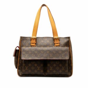 Brown LV Monogram Multipli-Cite Tote Bag