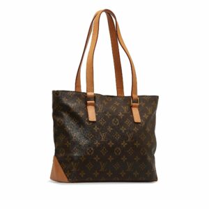 Brown LV Monogram Cabas Piano Tote Bag