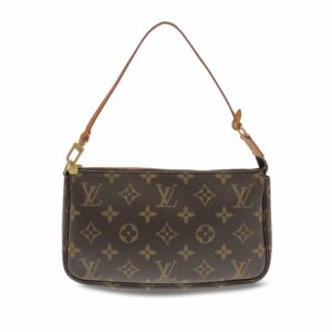 Brown LV Monogram Pochette Accessoires Shoulder Bag