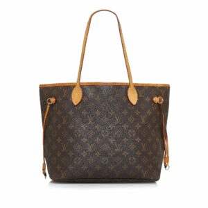 Brown LV Monogram Neverfull MM Tote Bag