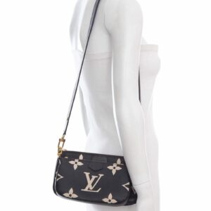 LV Multi Pochette Empreinte Black Leather Handbag