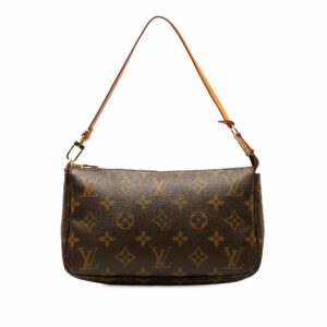 Brown LV Monogram Pochette Accessoires Shoulder Bag