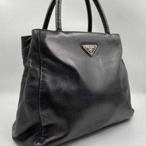 Prada Black Leather Tote