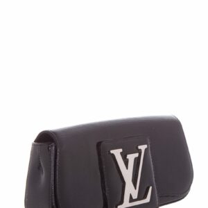 LV Sobe Black Patent Epi Leather Clutch