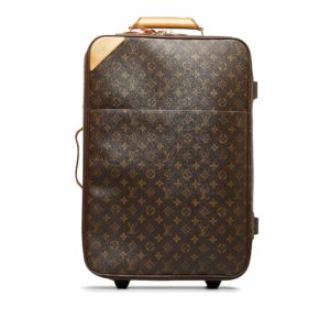 Brown LV Monogram Pegase 55 Travel Bag