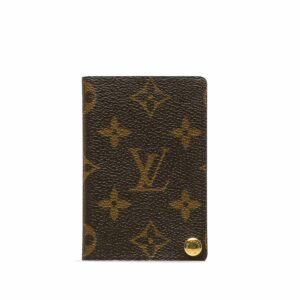 Brown LV Monogram Porte-Cartes Credit Pression Card Holder
