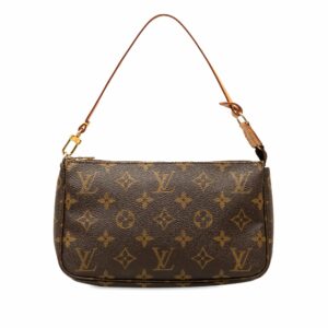 Brown LV Monogram Pochette Accessoires Shoulder Bag