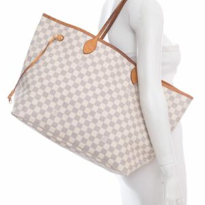 LV Monogram Neverfull GM Damier Azur Tote