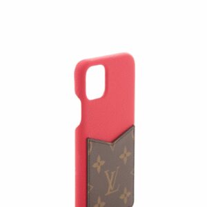 LV Iphone 11 Max Monogram & Grained Leather Phone Case
