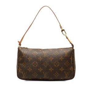 Brown LV Monogram Pochette Accessoires Shoulder Bag
