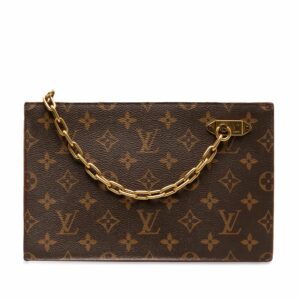Brown LV Monogram Legacy Chain Clutch