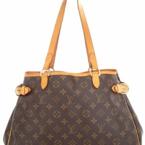 LV Brown Canvas Batignolles Horizontal Handbag