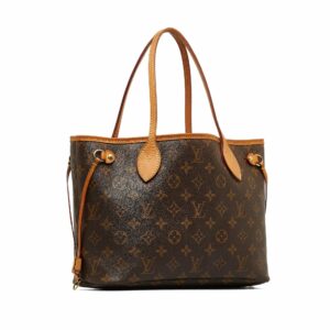 Brown LV Monogram Neverfull PM Tote Bag