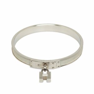 Gray LV Kelly H Lock Bangle Costume Bracelet