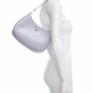 Prada Lilac Cleo Brushed Leather Handbag