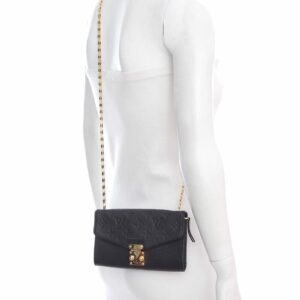 LV Black Empreinte Wallet on Chain Cross-Body