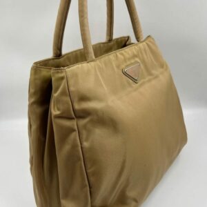 Prada Nylon Tote - Beige