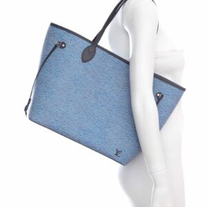 LV Blue Denim EPI  Neverfull Tote