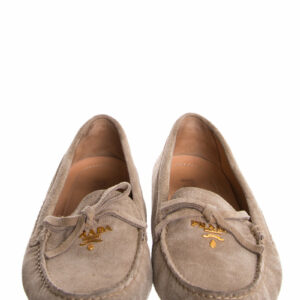 Prada Taupe Suede Loafers SZ 36.5