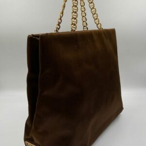 Prada Brown Satin Tote bag